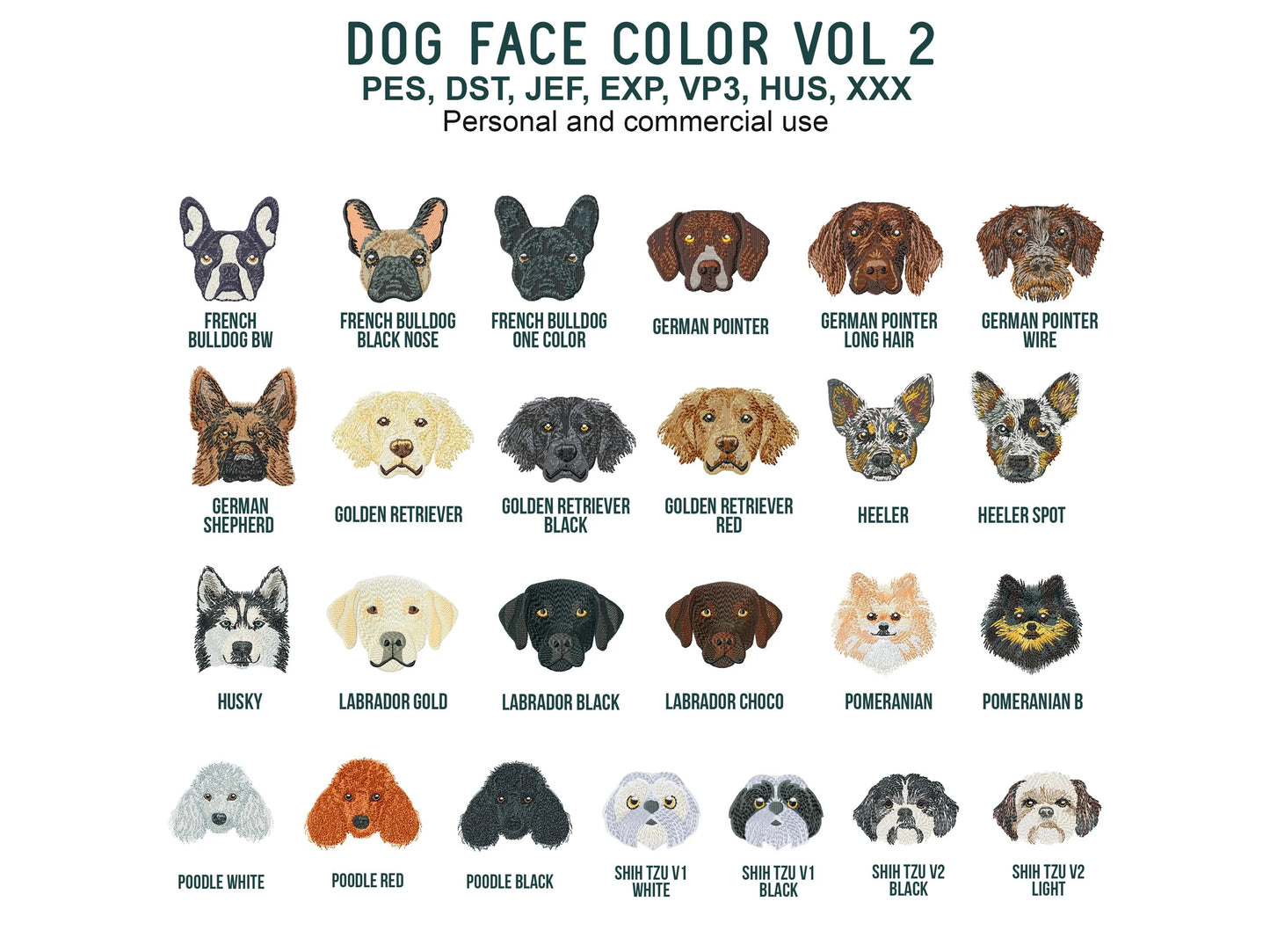 Dog Machine Embroidery Design Mega Bundle-Kraftygraphy