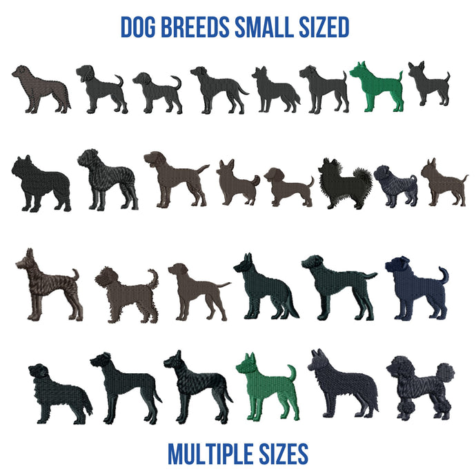 Dogs silhouettes machine embroidery design bundle, dog fill embroidery patterns small sizes-Kraftygraphy