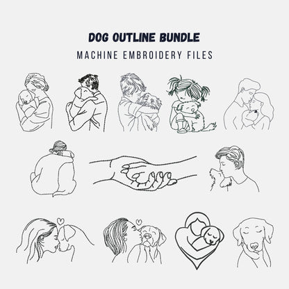 Dog Machine Embroidery Design Mega Bundle-Kraftygraphy