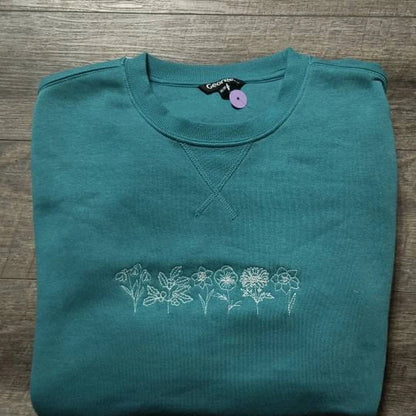 Floral Embroidery Designs for Mother’s Day – BX Script Font & Wildflower Extras for Machine Embroidery-Kraftygraphy