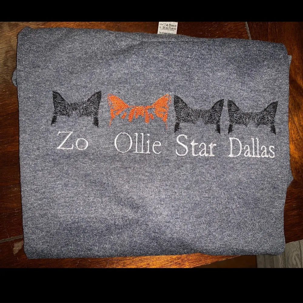 Cat Ear Outline Embroidery Designs – 10 Machine Embroidery Files for Sweatshirts & Custom Projects-Kraftygraphy