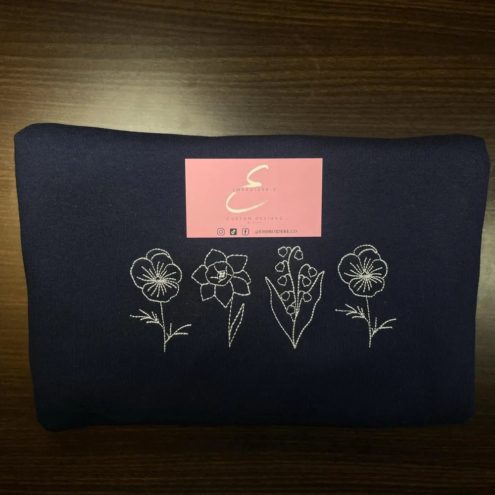 Floral Embroidery Designs for Mother’s Day – BX Script Font & Wildflower Extras for Machine Embroidery-Kraftygraphy