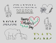 Load image into Gallery viewer, Mother&#39;s Day embroidery design bundle-Kraftygraphy
