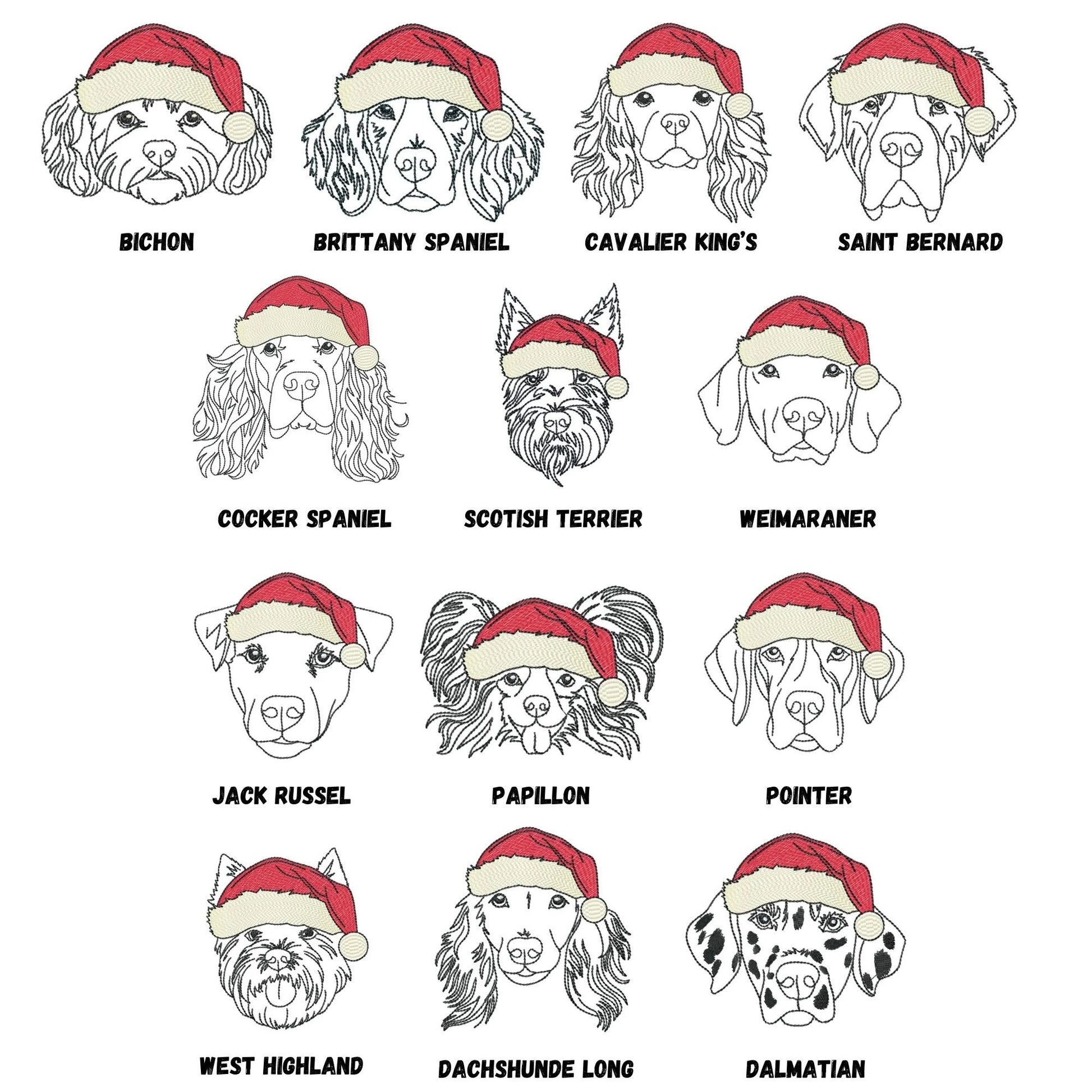 Dog Machine Embroidery Design Mega Bundle-Kraftygraphy