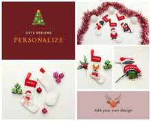 Load image into Gallery viewer, In the Hoop Christmas Stocking Embroidery Designs, ITH Christmas Socks Patterns, Applique Embroidery Files-Kraftygraphy
