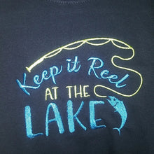 Load image into Gallery viewer, Lake Fishing Machine Embroidery Designs, Fishing Embroidery Patterns, Lake Embroidery Sayings, Lake Cap Pes Files, Fishing Hat Embroidery Files, Keep It Reel at the Lake-Kraftygraphy
