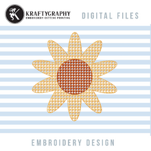 Load image into Gallery viewer, 70’s Floral Embroidery Designs, Retro Machine Embroidery Designs, Vintage Flower Embroidery Patterns, Low Density Embroidery-Kraftygraphy
