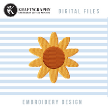 Load image into Gallery viewer, 70’s Flower Embroidery Designs, Mini Flower Embroidery Patterns, Retro Embroidery Files-Kraftygraphy

