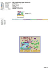Load image into Gallery viewer, Messy kitchen embroidery design funny-Kraftygraphy
