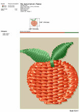 Load image into Gallery viewer, Apricot embroidery design for machine in 9 sizes-Kraftygraphy
