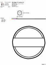 Load image into Gallery viewer, Round Applique Embroidery Design, Circle Patch Machine Embroidery Patterns-Kraftygraphy
