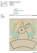 Load image into Gallery viewer, Easter embroidery designs - Bunny frame for name-Kraftygraphy
