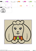 Load image into Gallery viewer, Easter Bunny Machine Embroidery Designs, Rabbit With Eggs Embroidery Patterns, Easter Basket Embroidery Applique, Bunny Face Applique, Cute Bunny Embroidery Files, Table Runner Embroidery, Kitchen Towels Embroidery, Home Decor Embroidery-Kraftygraphy
