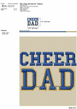 Load image into Gallery viewer, Cheer embroidery designs - Cheer dad-Kraftygraphy
