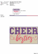 Load image into Gallery viewer, Cheer embroidery designs - Cheer besties-Kraftygraphy
