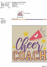 Load image into Gallery viewer, Cheer embroidery designs - Cheer coach-Kraftygraphy
