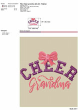 Load image into Gallery viewer, Cheer embroidery designs - cheer grandma-Kraftygraphy
