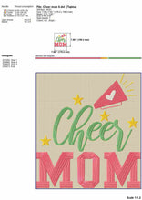 Load image into Gallery viewer, Cheer embroidery designs - Cheer mom-Kraftygraphy
