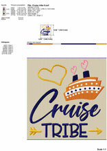 Load image into Gallery viewer, Cruise Tribe Machine Embroidery Designs-Kraftygraphy
