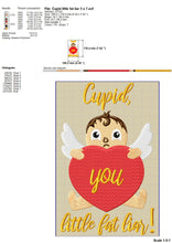 Load image into Gallery viewer, Anti Valentine Embroidery Sayings, Cupid Embroidery Designs, Valentine&#39;s Day Embroidery Patterns, Funny Heart Embroidery Files, Sarcastic Embroidery Pes Files, Adult Humor Jef Files, Pillow Covers Embroidery, Valentine Shirt Hus Files-Kraftygraphy
