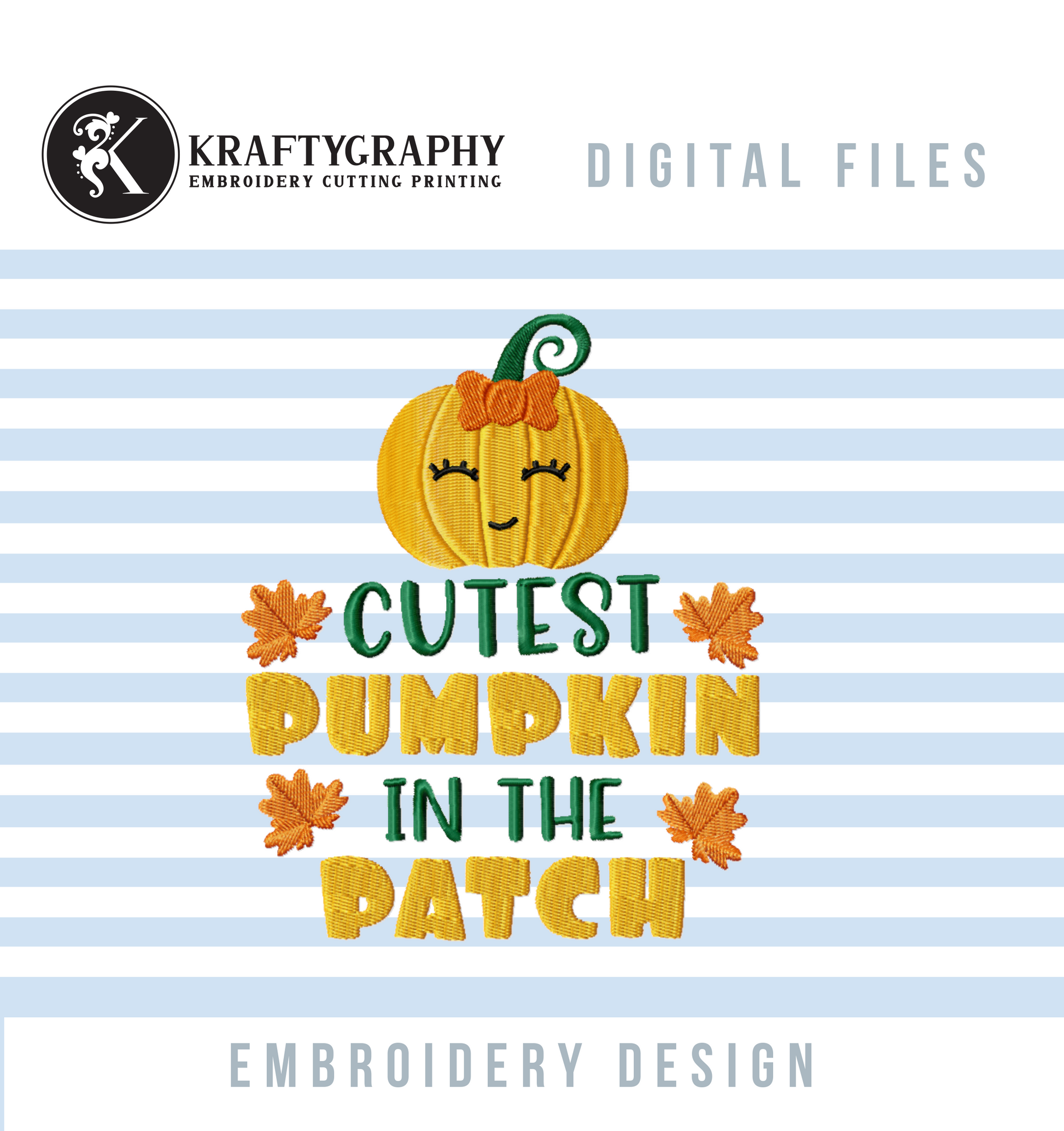 Halloween Embroidery Designs Bundle – Fall Machine Embroidery Patterns with Pumpkin Sayings-Kraftygraphy