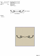 Load image into Gallery viewer, Swirl Divider Machine Embroidery Designs, Decorative Elements Embroidery Patterns-Kraftygraphy
