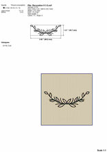 Load image into Gallery viewer, Floral Divider Machine Embroidery Designs, Decorative Frame Embroidery Patterns, Elements Pes-Kraftygraphy
