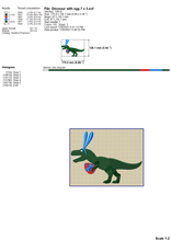 Load image into Gallery viewer, Easter Dinosaur Machine Embroidery Designs, Easter T-Rex Embroidery Patterns for Kids, Dino With Bunny Ears and Eggs Pes Files, Easter Embroidery Files, Funny Dinosaur Jef, Cute Dinosaur vp3-Kraftygraphy
