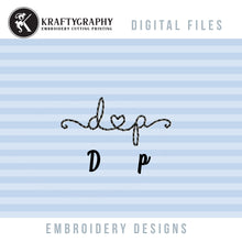 Load image into Gallery viewer, Heart Bx Embroidery Font for Machine Embroidery Projects, Alphabet Embroidery Designs Pes Files-Kraftygraphy
