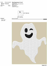 Load image into Gallery viewer, Mini Ghost Embroidery Designs, Funny Ghost Embroidery Patterns, Halloween Pes Files-Kraftygraphy

