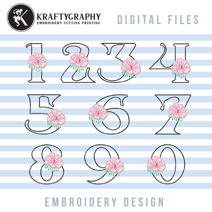 Small Elegant Embroidery Font for Embroidery Machine, Embroidery Monogram Font, Modern Embroidery Alphabet-Kraftygraphy