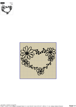 Load image into Gallery viewer, Flower Frame Embroidery Designs, Floral Frame Monogram Embroidery Patterns, Heart Decorative Border Machine Embroidery Files, Wreath Ribbon Monogram, Single Line Embroidery, Flower Heart Outline Embroidery,-Kraftygraphy
