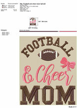 Load image into Gallery viewer, Cheer embroidery design - Football and cheer mom-Kraftygraphy
