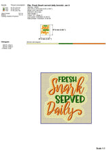 Load image into Gallery viewer, Hilarious kitchen sayings embroidery design for machine - Fresh snark served daily-Kraftygraphy
