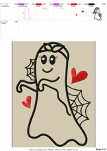 Load image into Gallery viewer, Ghost Mom Applique Machine Embroidery Designs, Halloween Embroidery Patterns, Big Size-Kraftygraphy
