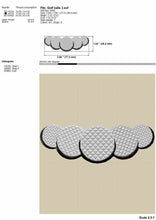 Load image into Gallery viewer, Golf embroidery designs - golf balls border-Kraftygraphy
