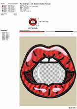 Load image into Gallery viewer, Golf embroidery designs elements - Golf lips-Kraftygraphy
