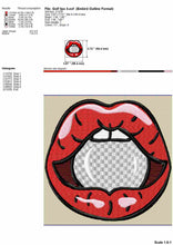 Load image into Gallery viewer, Golf embroidery designs elements - Golf lips-Kraftygraphy
