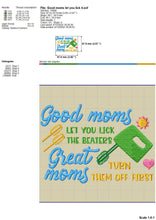 Load image into Gallery viewer, Funny kitchen embroidery design for aprons - lick the beaters-Kraftygraphy
