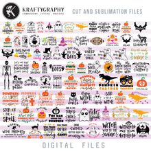 Load image into Gallery viewer, Halloween SVG Bundle, Nurse Clipart, Pumpkin PNG for Sublimation, Fall Quotes SVG Files, Ghost SVG Designs, Villain SVG Cut Files, Witch Dxf Laser Cut, Pregnancy SVG, Vampire SVG, Cat SVG, Printables SVG, Sayings SVG,-Kraftygraphy
