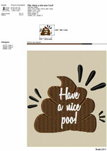 Load image into Gallery viewer, Funny Poo Machine Embroidery Designs, Bath Signs Embroidery Patterns, Bathroom Embroidery Sayings, Hilarious Pes Files-Kraftygraphy
