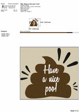 Load image into Gallery viewer, Funny Poo Machine Embroidery Designs, Bath Signs Embroidery Patterns, Bathroom Embroidery Sayings, Hilarious Pes Files-Kraftygraphy
