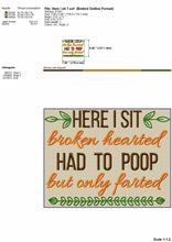 Load image into Gallery viewer, Hilarious Toilet Machine Embroidery Designs, Bathroom Sign Embroidery Patterns, Funny Half Bath Embroidery Pes Files-Kraftygraphy
