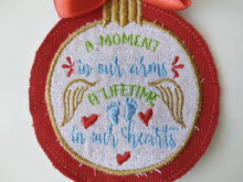Load image into Gallery viewer, In the Hoop Baby Loss Christmas Ornaments Embroidery Design, Ith Christmas Projects for Machine Embroidery-Kraftygraphy

