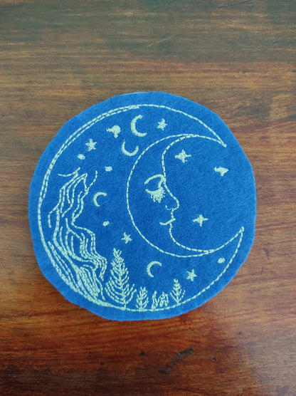 Celestial Embroidery Designs Bundle – Moon, Stars & Sun Machine Embroidery Files, Triple Stitch Low-Density-Kraftygraphy