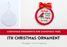 Load image into Gallery viewer, In the Hoop Christmas Ornaments Embroidery Patterns With Red Cardinal - Cardinals Appear When Angels Are Near-Kraftygraphy

