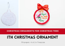 Load image into Gallery viewer, ITH Christmas Embroidery Ornaments, Christmas Embroidery Patterns, Christmas Embroidery Ideas,-Kraftygraphy
