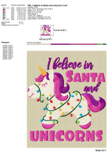 Load image into Gallery viewer, Christmas Unicorn Embroidery Designs, Unicorn Christmas Embroidery Patterns, Believe in Unicorns Embroidery Files, Christmas Embroidery Sayings, Girls Pes Files, Christmas Pajamas Embroidery, Christmas Sweater Embroidery, Christmas Hat Embroidery-Kraftygraphy
