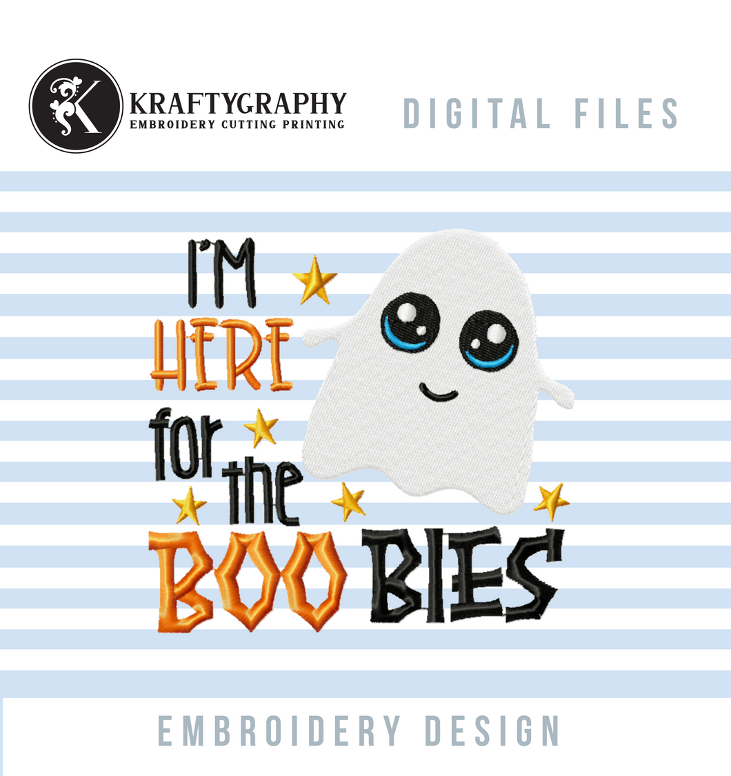 $1.00 machine embroidery designs Baby Bib Halloween Machine Embroidery Designs - I’m Here for the Boo Bies-Kraftygraphy