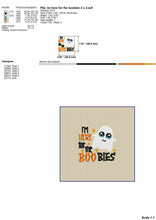 Load image into Gallery viewer, $1.00 machine embroidery designs Baby Bib Halloween Machine Embroidery Designs - I’m Here for the Boo Bies-Kraftygraphy
